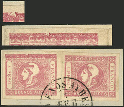 GJ.21j + 21, 1P. rose with variety "frame broken above the first R" ...