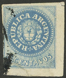 GJ.9, 15c. blue, position 70 on the sheet (bottom right corner), with ...