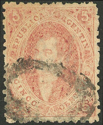 GJ.20, 3rd printing, with very worn ponchito cancel, excellent and ...