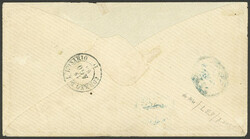 GJ.24, 15c. blue, semi-clear impression, on cover sent from Buenos ...