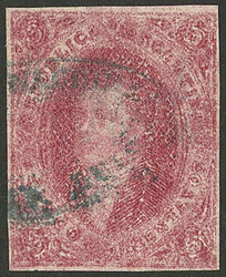GJ.26, 5c. carmine, 5th printing, worn impression, with double ...