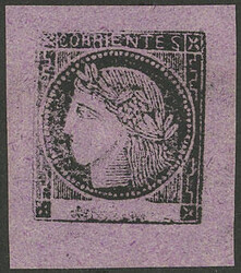 GJ.9, 3c., purple, mint with original gum and hinge traces, very ...