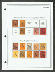 Kewkiang, Solid All-Mint Collection, 1894-96, mounted on Michael ...