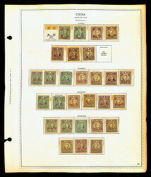 China, Superlative Collection of Provincial 20c & 50c Surcharges, ...