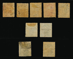 1895, First issue, specialized holding (Scott 1-2, 4-6, J6c. ...