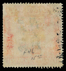 1888, Horse and Dragon, handstamped surcharge in red, re-surcharged ...