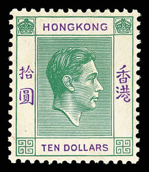 1938-52, King George VI, 1¢-$10 complete (Scott 154-166A), Post ...