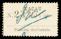 1911, Numbered Label, 1a black (Scott 162), on laid paper showing ...