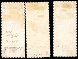 1907, King Chulalongkorn, 10t-40t complete (Scott 106-108), clean and ...