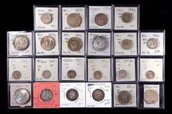 Philippines. Spanish period-Republic. Lot of Silver Minors, 1868-1961 ...