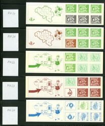 Sammlung mit 15 verschiedenen postfrischen Automaten-Markenheftchen, ...