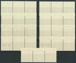 Landesausstellung 1939 (Mi. 344-355), neun Zusammendrucke (alle ...