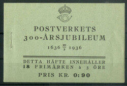 300 Jahre Schwedische Post (1936), komplettes postfrisches ...