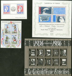 1975-1989, 4 Zusammendruck-Bocks je 10x, postfrisch, Mi. 525,- ...