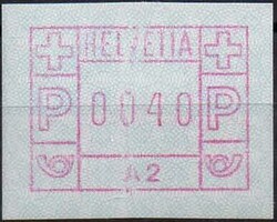 ATM, A2 postfrisch mit Farbbandnaht, Mi. 24,-