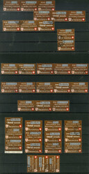 Altstoffe 1942, gestempeltes Lot mit 14 Zusammendrucken, dabei WZd 4, ...