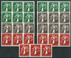 Landesausstellung 1939 (Mi. 344-355), neun Zusammendrucke (alle ...