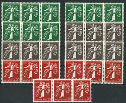 Landesausstellung 1939 (Mi. 344-355), neun Zusammendrucke (alle ...