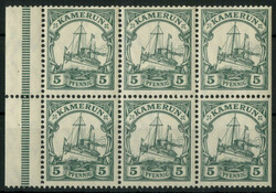 Kaiseryacht 1913 (MH 3), postfrisches Heftchenblatt mit dgz Rand und ...