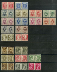 Zusammendruck-Sammlung mit allen 22 ungebrauchten Kehrdrucken, ...