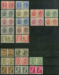 Zusammendruck-Sammlung mit allen 22 ungebrauchten Kehrdrucken, ...