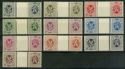 Löwe 1929, komplette Serie mit allen 10 Kehrdrucken, postfrisch, ...