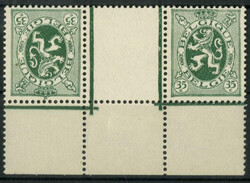 Löwe 1929-1932, postfrischer Kehrdruck, Falz nur auf dem Unterrand, ...
