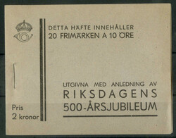 500 Jahre Schwedischer Reichstag (1935), komplettes postfrisches ...