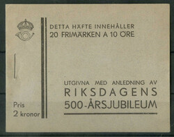 500 Jahre Schwedischer Reichstag (1935), komplettes postfrisches ...