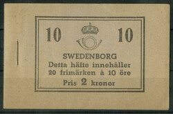 250. Geb. Swedenborg (1938), komplettes postfrisches Markenheftchen ...