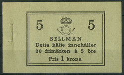 Bellman (1940), komplettes postfrisches Markenheftchen mit 20 Marken, ...