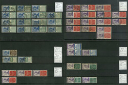 Posten mit über 160 Zusammendrucken in allen Erhaltungen auf 13 ...