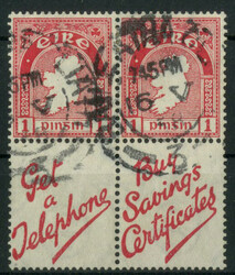 1940, 2 Zusammendrucke im Viererblock, gestempelt, Mi. 400,- (25391)