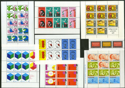 1966-1977, 15 versch. Zusammendruck-Blocks, Mi. Bl.3 bis 17 komplett, ...