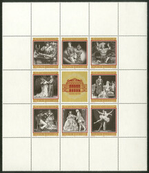 1969, 50x Zusammendruck-Kleinbogen Wiener Staatsoper, postfrisch, ...