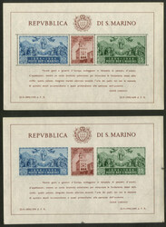 1945, Regierungspalast, Blockpaar gezähnt und geschnitten, ...