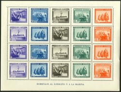 1938, Heer und Marine, 3 postfrische Blocks, ungeknickt und nicht ...