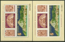 1975, "Tag der Briefmarke", Block gezähnt und geschnitten, ...