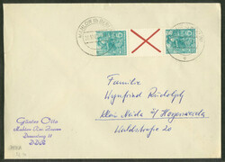 Fünfjahrplan 1960 (MH 3), Zusammendruck als portogerechte ...