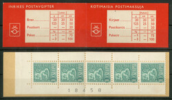 1959, Automatenheft mit Platznummer "1" auf dem Oberrand (Mi. 5x 429) ...