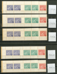 1963-1967, fünf Automaten-Markenheftchen (Mi. 2x 556x, 2x 557x, 1x ...