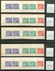1963-1967, fünf Automaten-Markenheftchen (Mi. 2x 556y, 2x 557y, 1x ...
