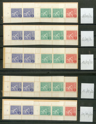 1963-1967, fünf Automaten-Markenheftchen (Mi. 2x 556y, 2x 557y, 1x ...