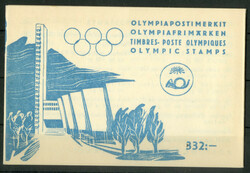 1952, Markenheftchen mit Olympia-Marken (Mi. je 4x 399-402), ...