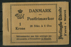 1929, Markenheftchen mit Reklamemarken "Berlingske Titende", roter ...