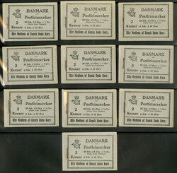 1940, zehn Markenheftchen ohne Zusammendrucke, postfrisch, Deckel ...