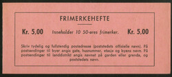 1962, postfrisches Markenheftchen (Mi. 10x 474), WBC 32 r, ...