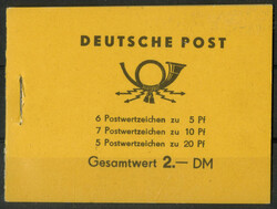 Fünfjahrplan 1957, postfrisches Markenheftchen, Heftblattränder ...