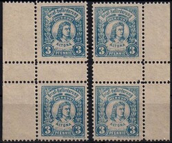 Privatpostmarke Verkehrs-Anstalt Altona 3 Pf., zwei postfrische senkr ...