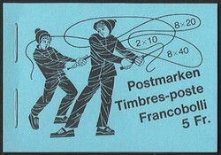 Volksbräuche 1983, mit Deckel-Reklame 'ah', postfrisch und ...